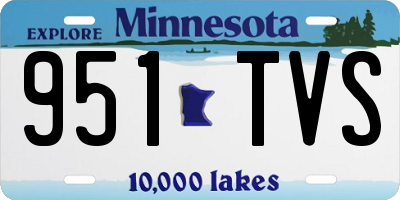 MN license plate 951TVS