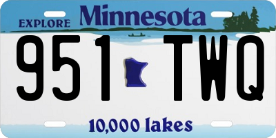 MN license plate 951TWQ