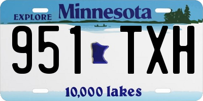 MN license plate 951TXH