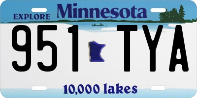 MN license plate 951TYA