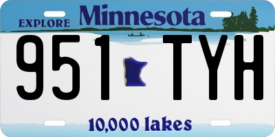 MN license plate 951TYH