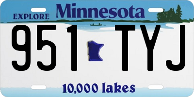 MN license plate 951TYJ