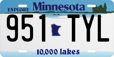 MN license plate 951TYL