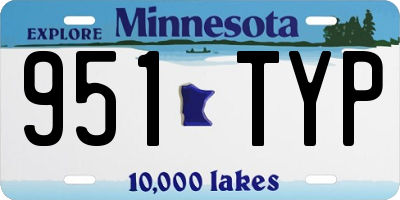 MN license plate 951TYP