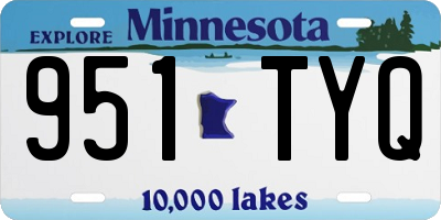 MN license plate 951TYQ