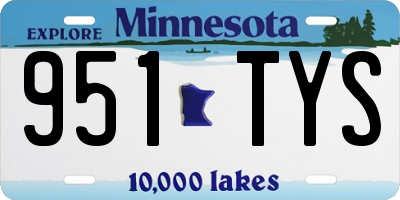 MN license plate 951TYS