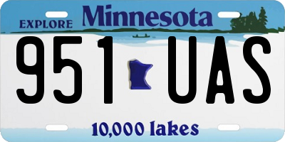 MN license plate 951UAS