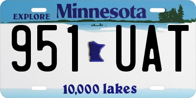 MN license plate 951UAT