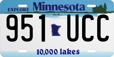 MN license plate 951UCC