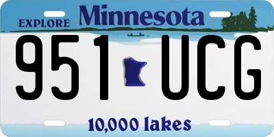 MN license plate 951UCG
