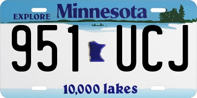 MN license plate 951UCJ