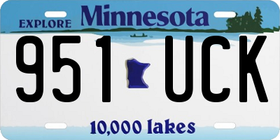 MN license plate 951UCK