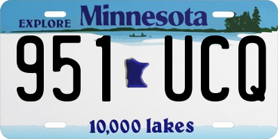MN license plate 951UCQ