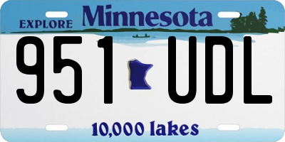 MN license plate 951UDL