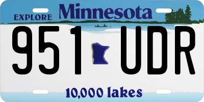 MN license plate 951UDR