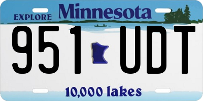 MN license plate 951UDT