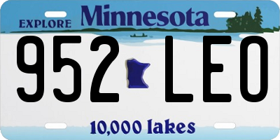 MN license plate 952LEO
