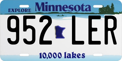 MN license plate 952LER