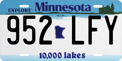 MN license plate 952LFY