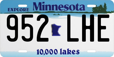 MN license plate 952LHE