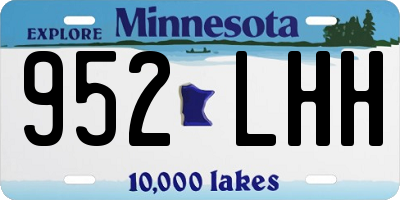 MN license plate 952LHH