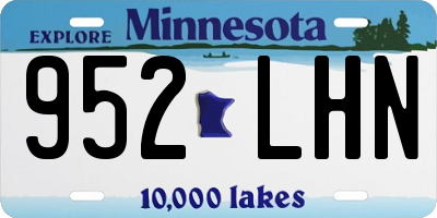 MN license plate 952LHN
