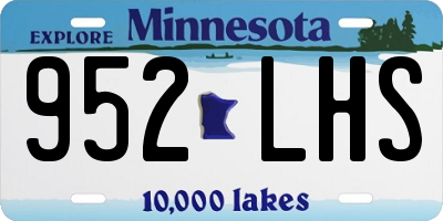 MN license plate 952LHS