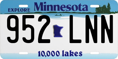 MN license plate 952LNN
