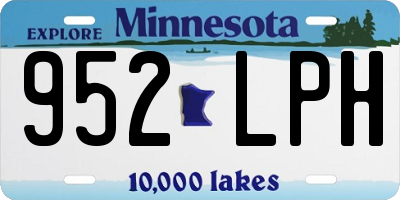 MN license plate 952LPH