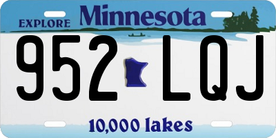 MN license plate 952LQJ