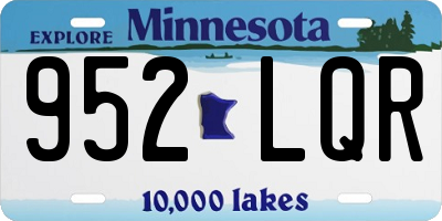 MN license plate 952LQR