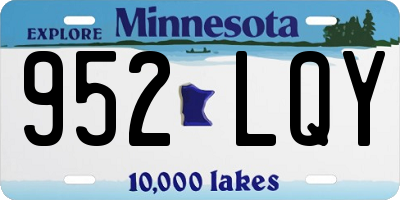 MN license plate 952LQY