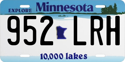 MN license plate 952LRH