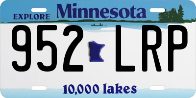 MN license plate 952LRP
