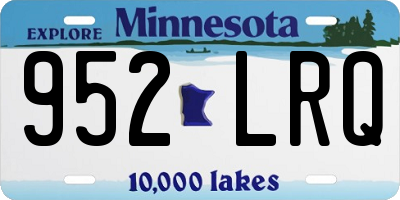 MN license plate 952LRQ