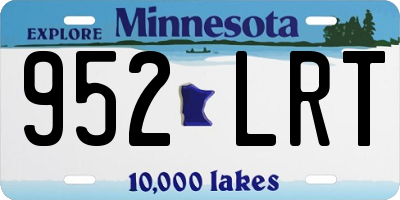 MN license plate 952LRT