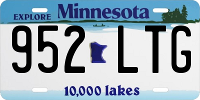 MN license plate 952LTG