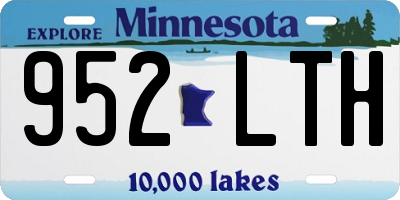 MN license plate 952LTH