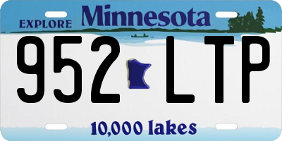 MN license plate 952LTP