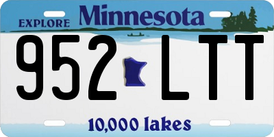 MN license plate 952LTT