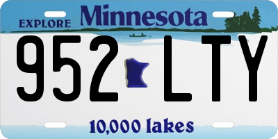 MN license plate 952LTY