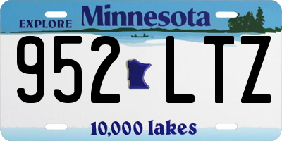 MN license plate 952LTZ