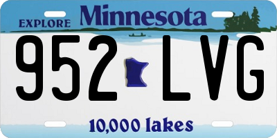 MN license plate 952LVG