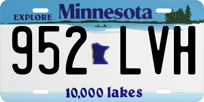 MN license plate 952LVH