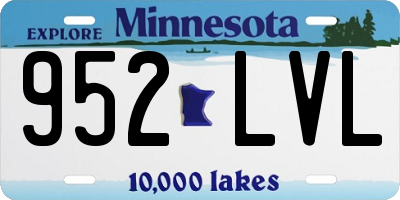 MN license plate 952LVL