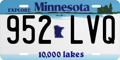 MN license plate 952LVQ