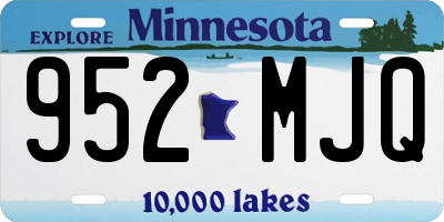 MN license plate 952MJQ