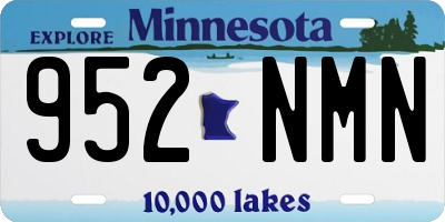 MN license plate 952NMN