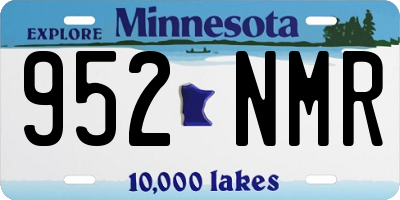 MN license plate 952NMR