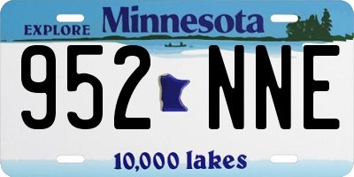 MN license plate 952NNE